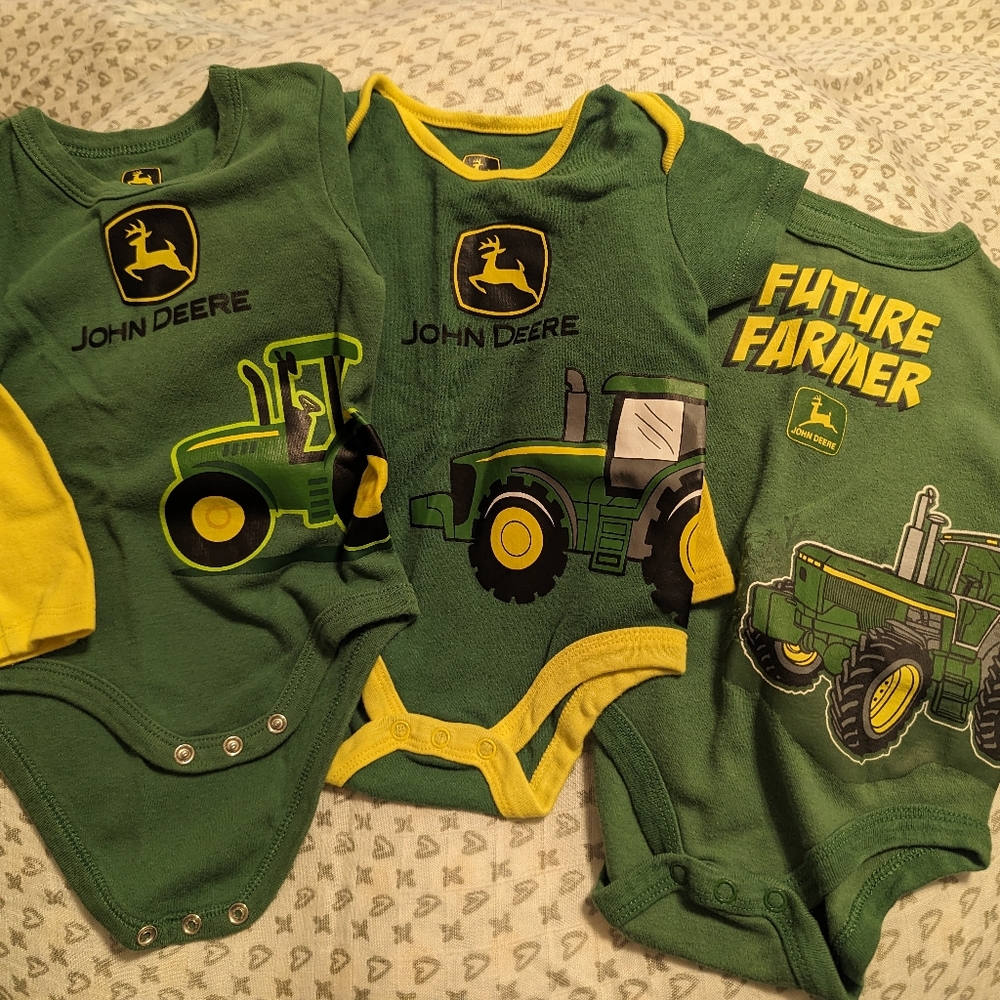 John Deere onesies